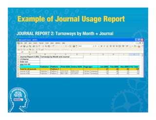 COUNTER Usage Statistics | PDF