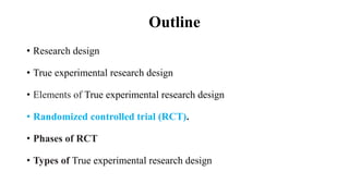 True experimental research design | PPTX | Chemistry | Science