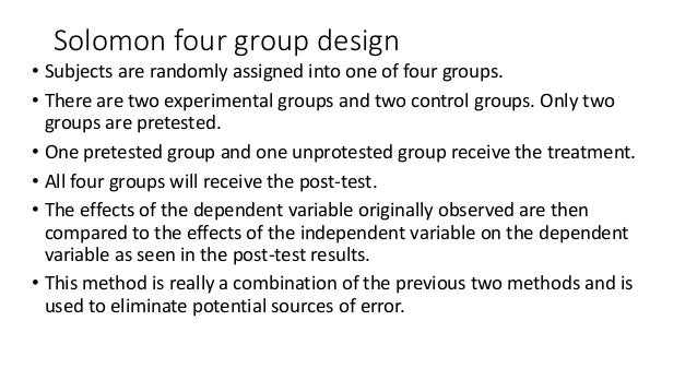 True Experimental Study Design