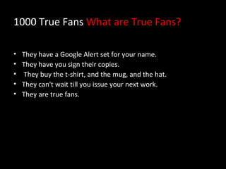 1000 True Fans | PPT