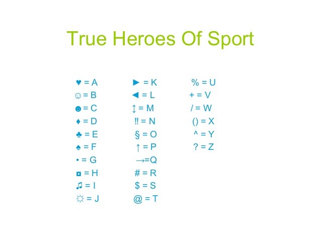 True Heroes Of Sport