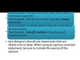 True or false items | PPTX
