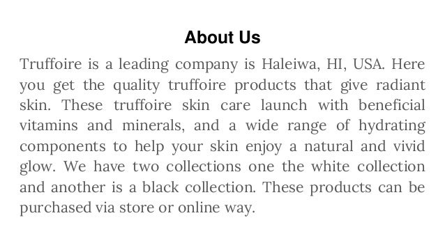 Truffoire Reviews - Customers Reviews on Truffoire | Skin Care