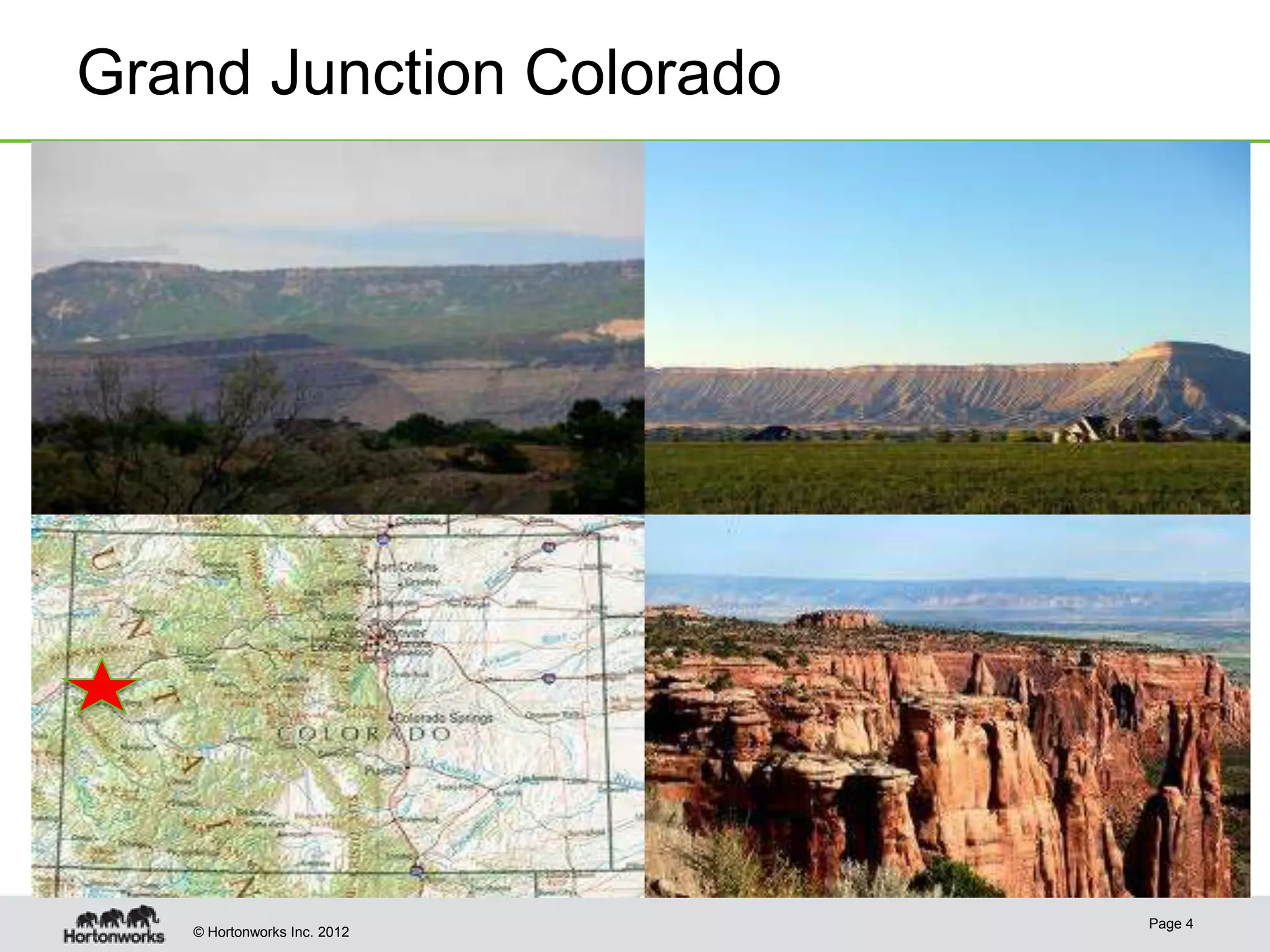 Grand Junction Colorado




                             Page 4
   © Hortonworks Inc. 2012
 