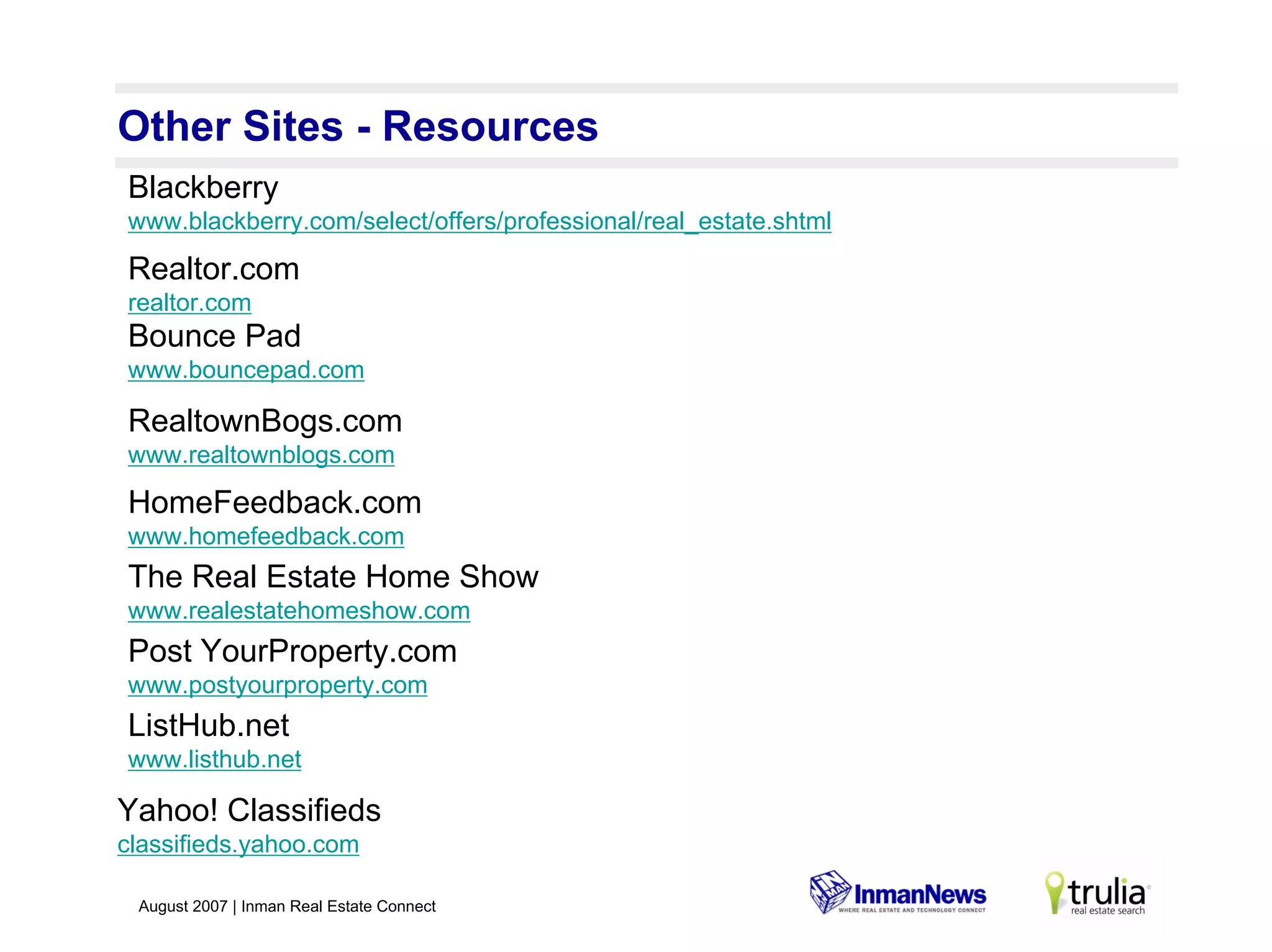 Trulia Inman Top50 Marketing Ideas