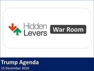 Trump Agenda
15 December 2016
War Room
 