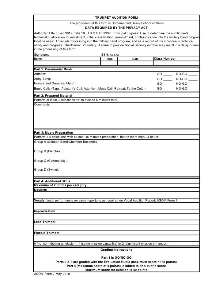trumpet audition form 1 728 jpg cb 1274086127 audition evaluation form