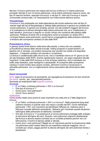 Il truncus | PDF