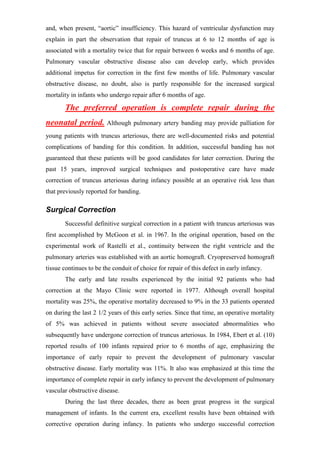 Truncus arteriosus | PDF
