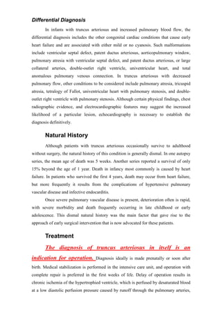 Truncus arteriosus | PDF