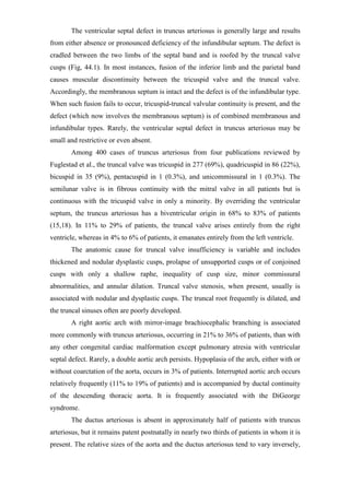Truncus arteriosus | PDF