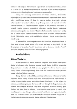 Truncus arteriosus | PDF