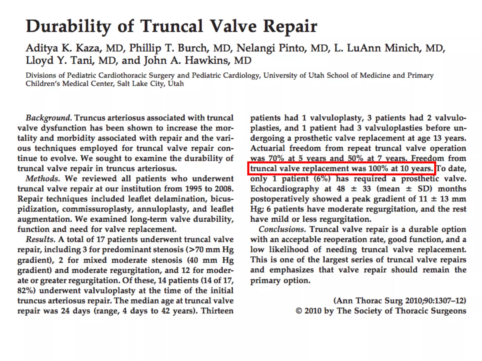 Truncus Arteriosus: Assessment and Surgical Management | PDF