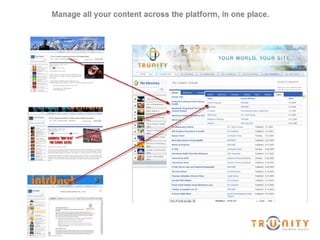 Manage all content in one place 