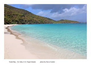 Trunk Bay – St. John, U.S. Virgin Islands   photo by Steve Cantler
 