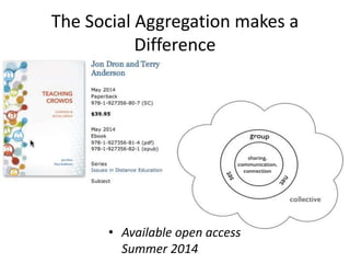 The Social Aggregation makes a
Difference
• Available open access
Summer 2014
 
