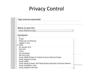 Privacy Control
 