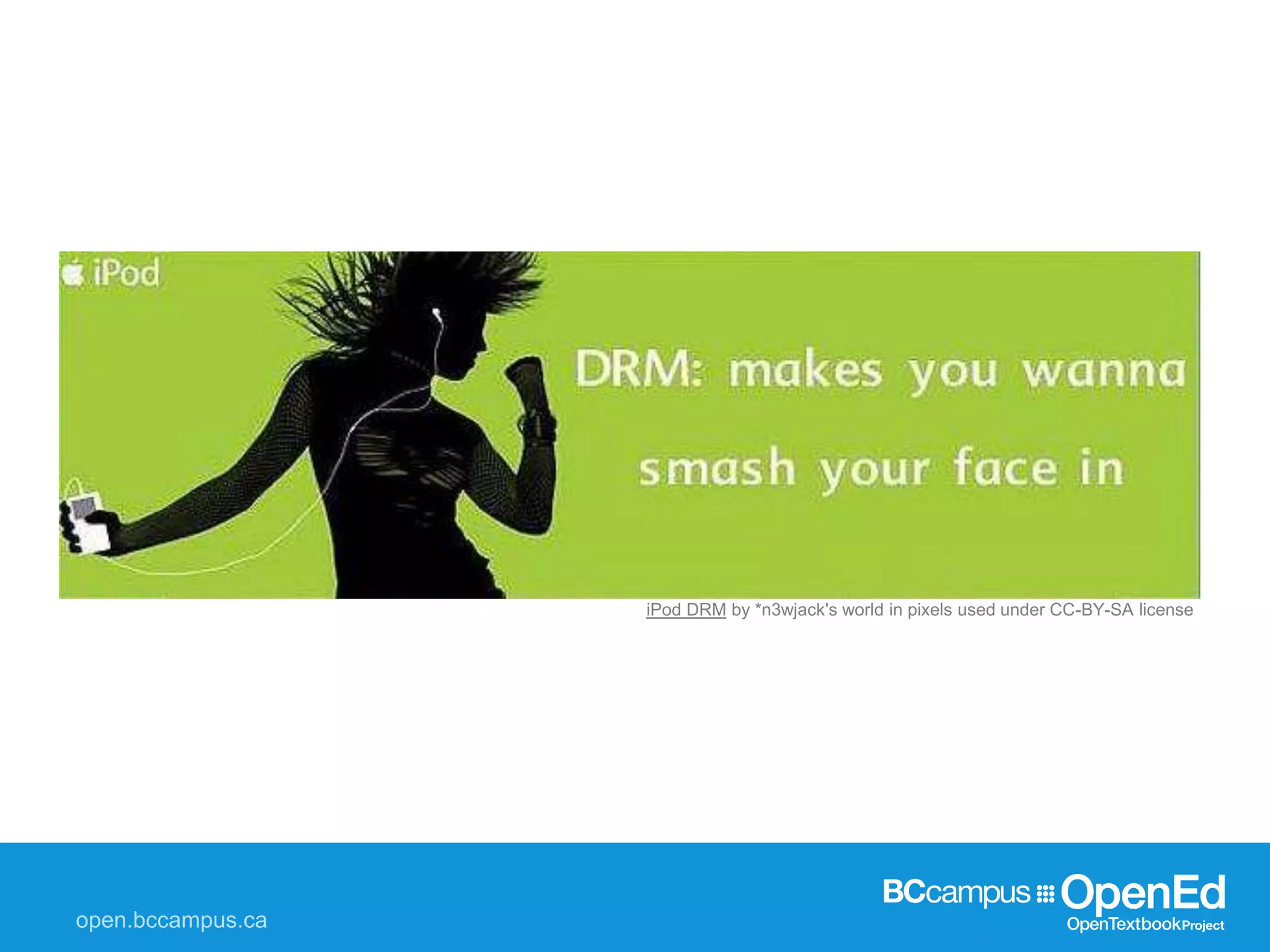 iPod DRM by *n3wjack's world in pixels used under CC-BY-SA license
 