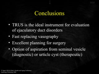 TRUS in Evaluation of Male Infertility | PPT