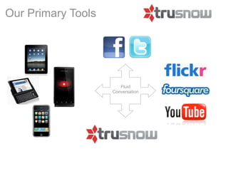 Our Primary Tools




                       Fluid
                    Conversation
 