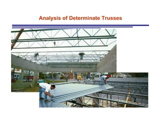 Analysis of Determinate Trusses 