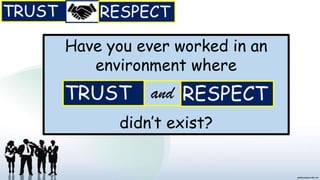 Have you ever worked in an
environment where
didn’t exist?
 