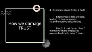 TRUST-how to build it, why it matters, how to fix it | PPTX