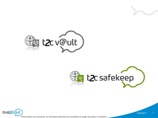 12/06/2013
Textes et photos non contractuels. Les informations présentées sont susceptibles de changer sans préavis ni notification
7
 