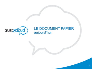 LE DOCUMENT PAPIER
aujourd’hui




                     5
 