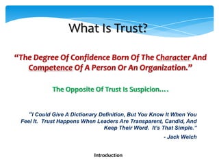 The Five Levels of Trust that Drive Success or Failure
