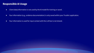 TrustArc Webinar - Leveraging AI in Your Privacy Workflow | PDF