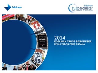 2014

EDELMAN TRUST BAROMETER
RESULTADOS PARA ESPAÑA

 