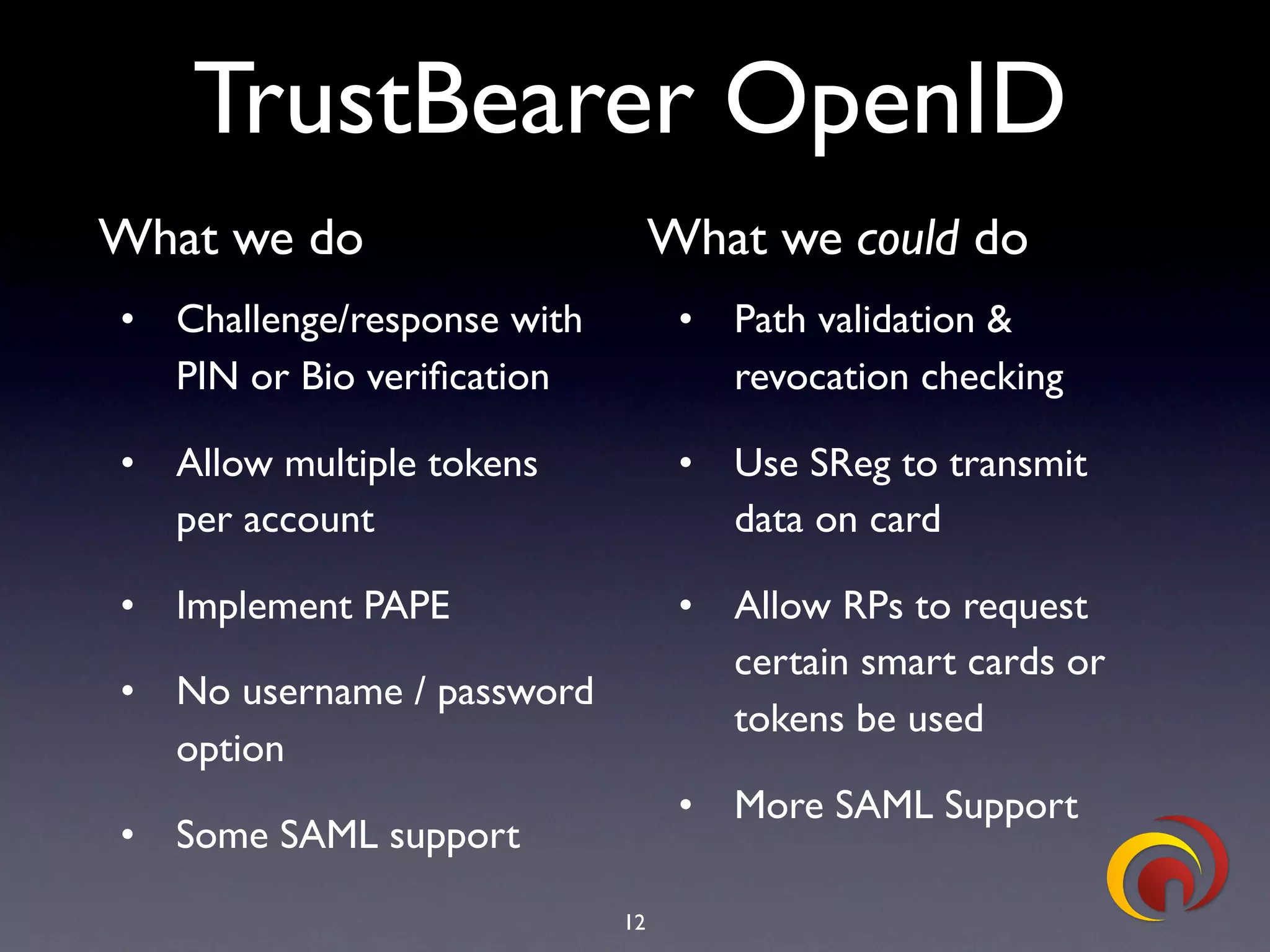 TrustBearer - CTST 2009 - OpenID & Strong Authentication