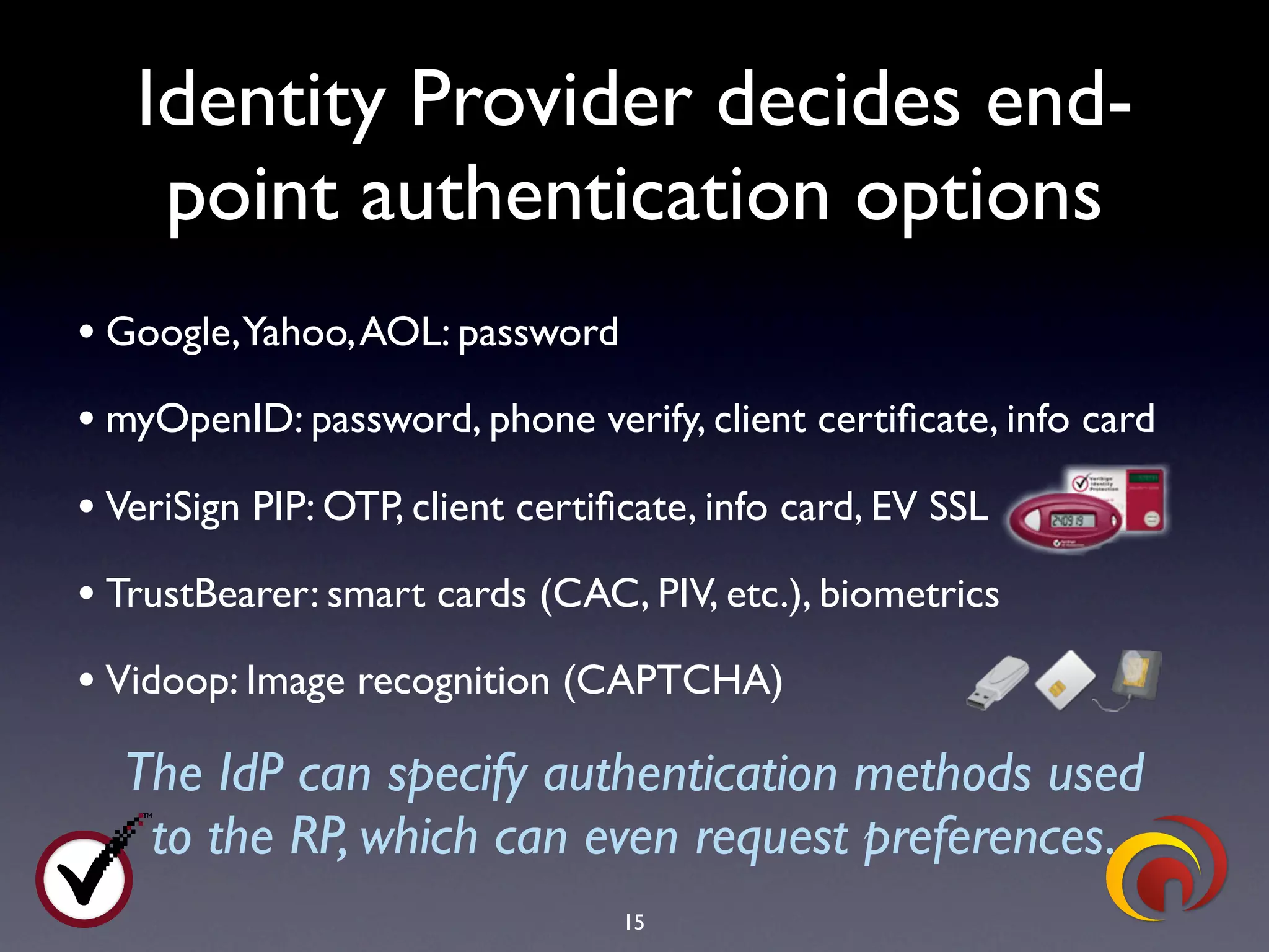TrustBearer - Virginia Security Summit - Web Authentication Strategies - April 2009