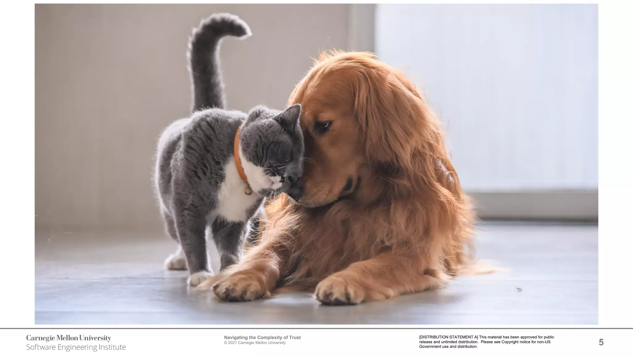 5
Navigating the Complexity of Trust
© 2021 Carnegie Mellon University
[DISTRIBUTION STATEMENT A] This material has been approved for public
release and unlimited distribution. Please see Copyright notice for non-US
Government use and distribution.
 