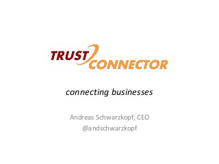 connecting businesses
Andreas Schwarzkopf, CEO
@andschwarzkopf
 