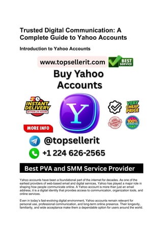 Trusted Digital Communication_ A Complete Guide to Yahoo Accounts.docx