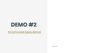 Trusted Types and the end of DOM XSS | PDF