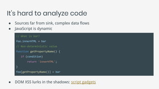 Trusted Types and the end of DOM XSS | PDF