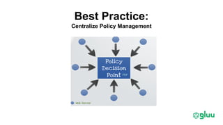Best Practice:
Centralize Policy Management
 