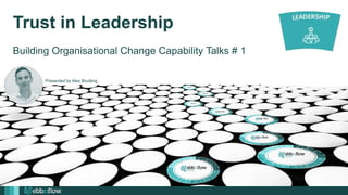 Jan 28, 2021
Presented by Alex Boulting
Trust in Leadership
Building Organisational Change Capability Talks # 1
 