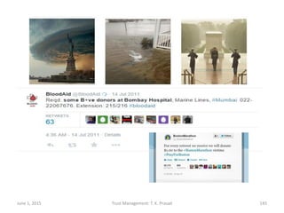 June 1, 2015 Trust Management: T. K. Prasad 145
 