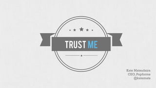 Trust Me - the science of trust in technology leadership