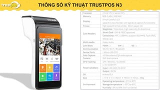 PAYMENT GATEWAYTHÔNG SỐ KỸ THUẬT TRUSTPOS N3
 
