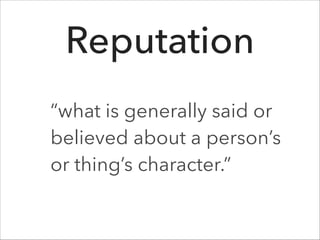Reputation Example Person Trust & reputation | PDF