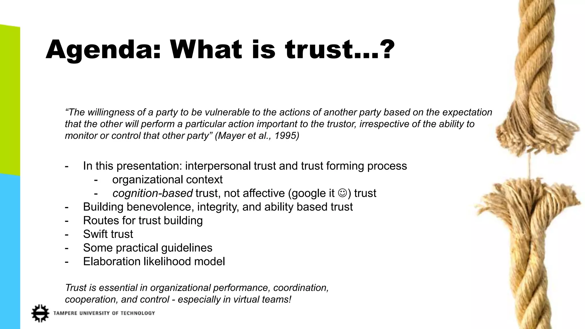 Trust building in virtual teams | PPTX