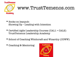 TrustTemenos CAL - Certified Agile Leadership