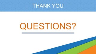QUESTIONS?
THANK YOU
 