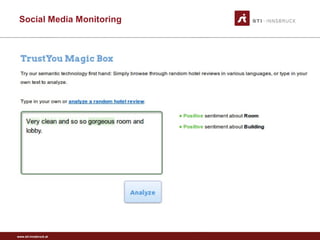 www.sti-innsbruck.at
Social Media Monitoring
 