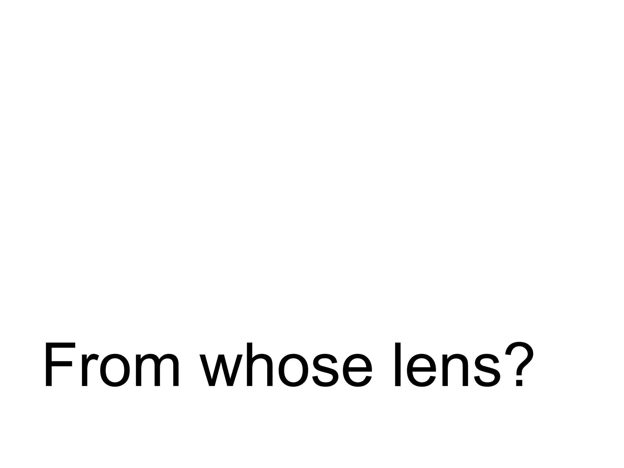 The smartest person in the room is not the person at the front of the room. The smartest person in the room, is the room!  		                                                               David Weinberger, BLC, July 2009